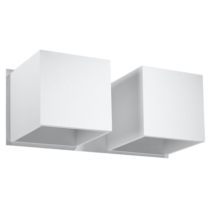 Nástenné svietidlo Sollux Ligthing Sigma, 42cm, beton, E27 2x60W, šedý