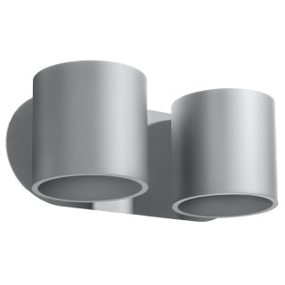 Nástenné svietidlo Sollux Ligthing Orbis 2, 28cm, dvojitý, GU9 2x40W, čierna