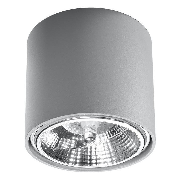 Plafon Sollux Ligthing Tiube, 12cm, okrúhly, GU10 1x40W, biely
