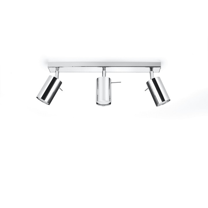 Plafon Sollux Ligthing Ring 2, 8x30cm, 2xGU10 LED 6W, chróm