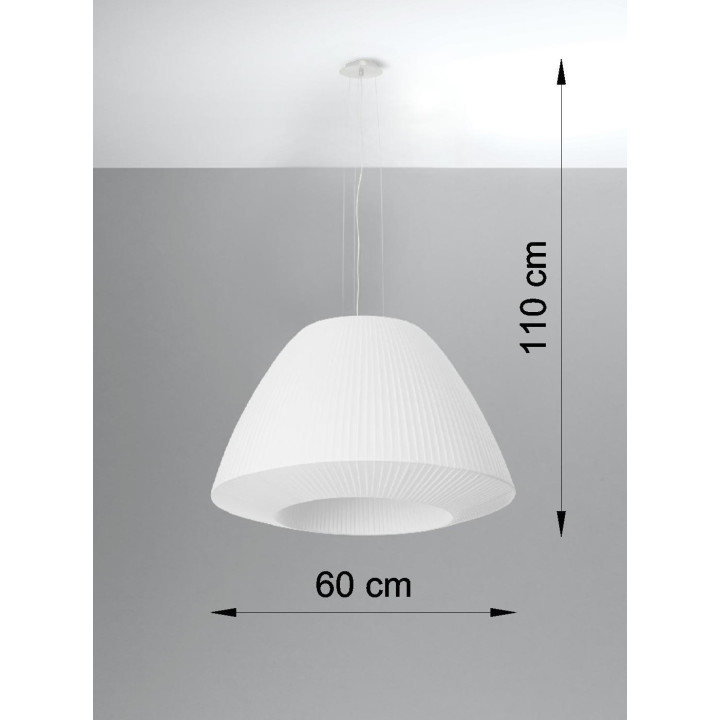 Plafon Sollux Ligthing Ring 6L, 8x120cm, 6xGU10 LED 6W, chróm