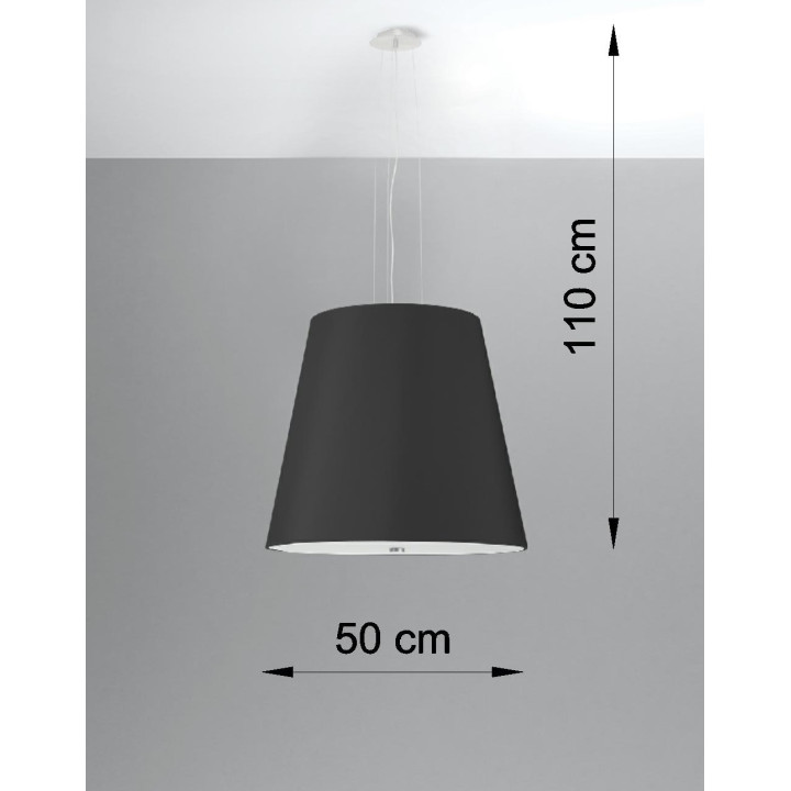 Żyrandol Sollux Ligthing Geneve, 50cm, E27 3x60W, biely