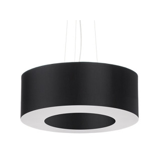 Żyrandol Sollux Ligthing Saturno 50, okrúhly, 50x50cm, E27 5x60W, biely