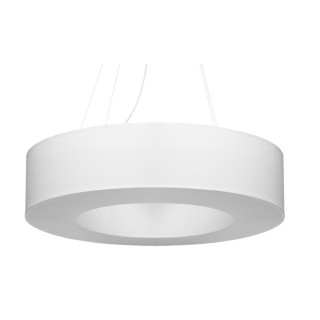 Żyrandol Sollux Ligthing Saturno 50, okrúhly, 50x50cm, E27 5x60W, biely