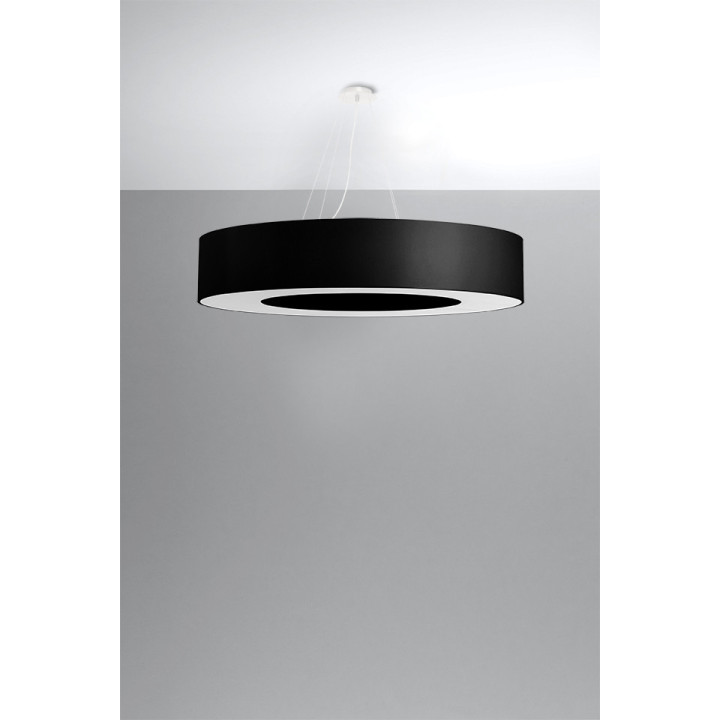 Żyrandol Sollux Ligthing Saturno 90, okrúhly, 90x90cm, E27 6x60W, biely