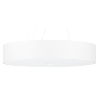Żyrandol Sollux Ligthing Skala 60, okrúhly, 60x60cm, E27 5x60W, biely