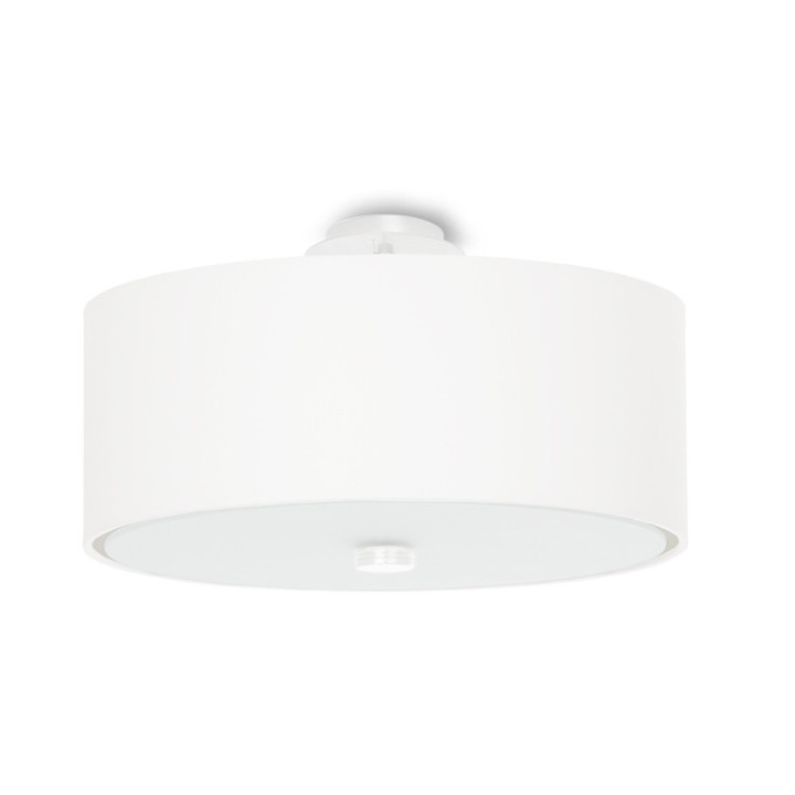 Żyrandol Sollux Ligthing Skala 100, okrúhly, 100x100cm, E27 6x60W, biely