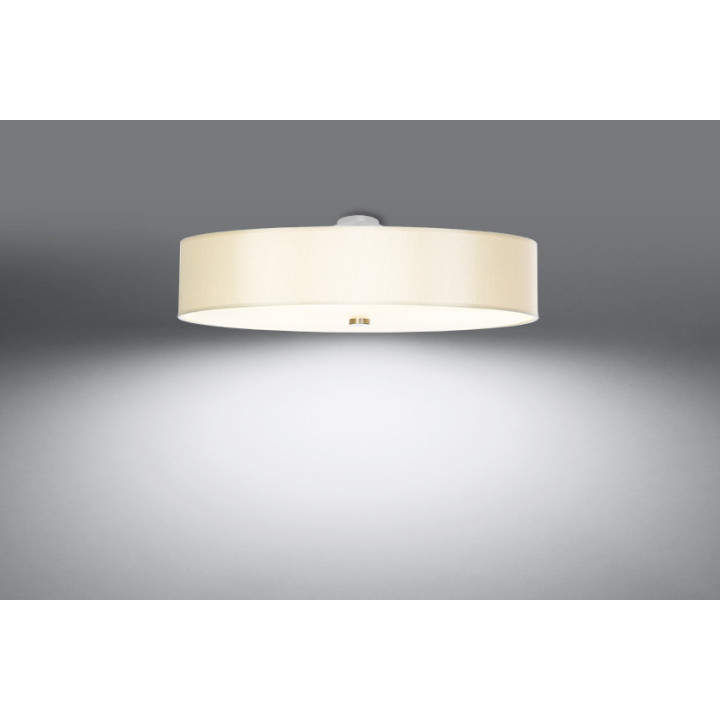 Plafon Sollux Ligthing Skala 60, okrúhly, 60x60cm, E27 5x60W, biely