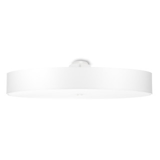 Plafon Sollux Ligthing Skala 90, okrúhly, 90x90cm, E27 6x60W, biely