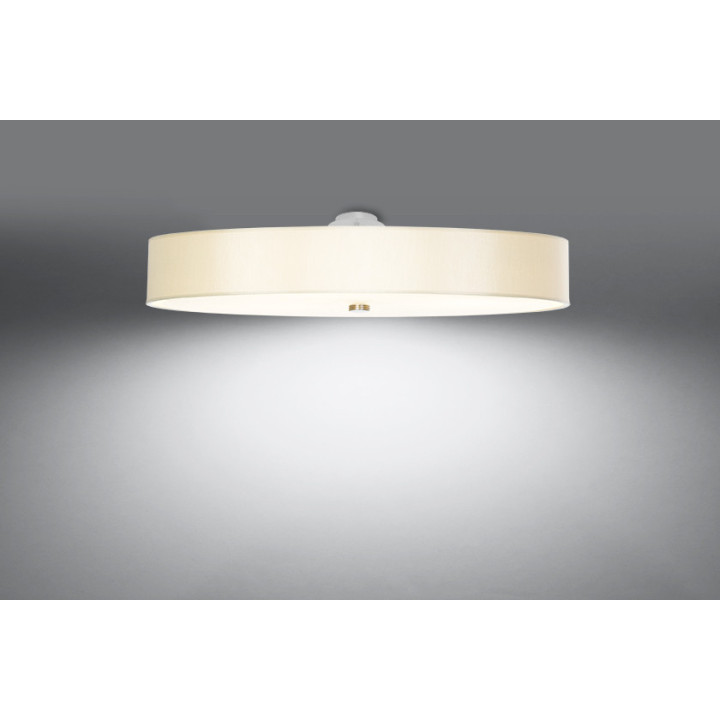 Plafon Sollux Ligthing Skala 90, okrúhly, 90x90cm, E27 6x60W, biely
