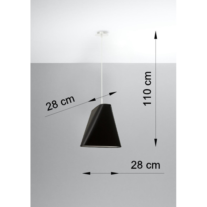 Żyrandol Sollux Ligthing Blum 1, 28cm, E27 1x60W, biely
