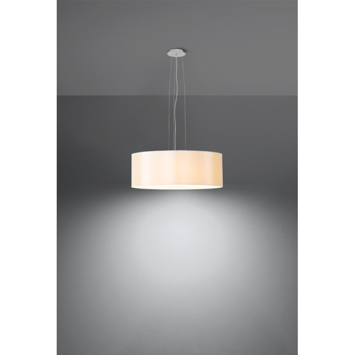 Żyrandol Sollux Ligthing Cono 45, okrúhly, 45x45cm, E27 3x60W, biely