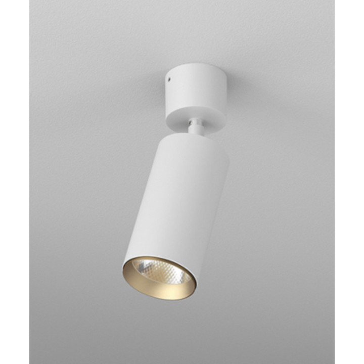 Reflektor LED AQForm PET next, 60mm, 3000K, biely/zlatý strukturalny