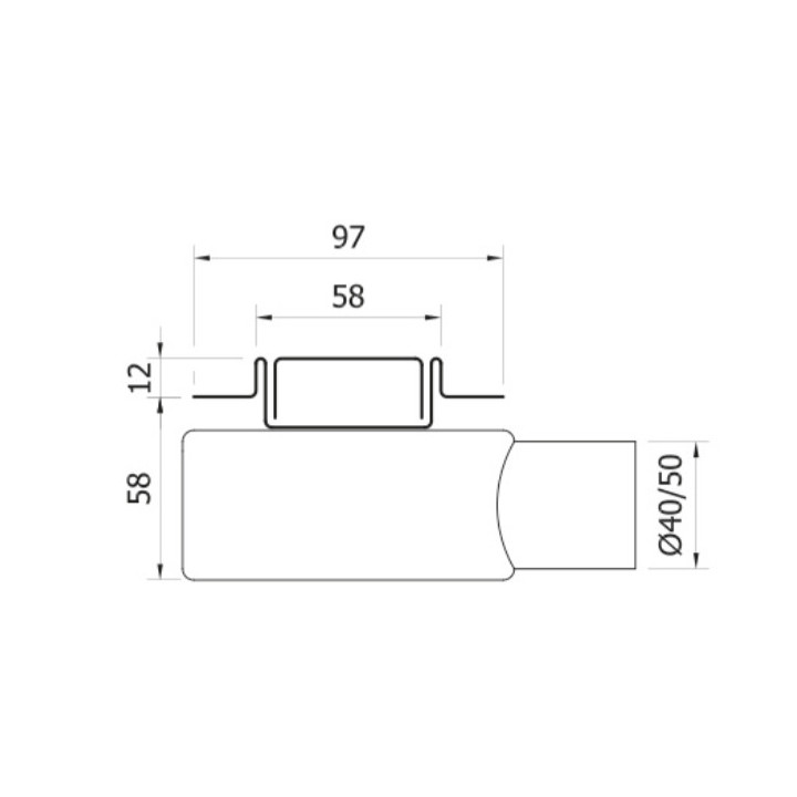 Žľab, pełny Súprava,  Wiper New Premium, 1200mm, wzór Ponente, Povrchová úprava poler