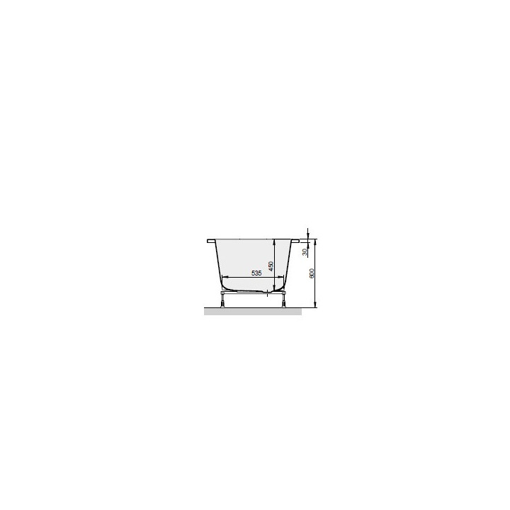 Vaňa Oválna Sanplast Basic WOW/BASIC 80x180+STW Vstavaná 180x80 cm - biela