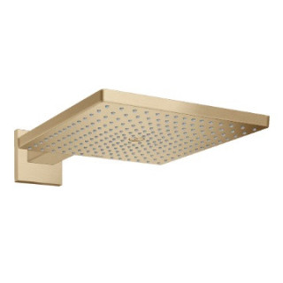 Horná sprcha Hansgrohe Raindance E 30 cm štvorcová s ramenom nastenným - hnedá kefovaná