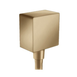 Prípojka hadice Hansgrohe FixFit Square bok 64 mm - hnedá kefovaná