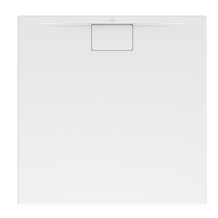 Štvorcová sprchová vanička Villeroy & Boch Architectura MetalRim 100x100x1,5 cm z akrylu, biely Weiss Alpin - sanitbuy.pl