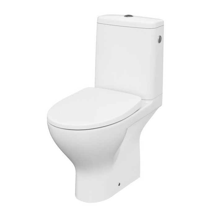 Kompakt WC Cersanit Moduo CleanOn, bezkołnierzowa misa, 64,5x35,6cm, sedátko slim s pozvoľným sklápaním, odtok vodorovný, doprow