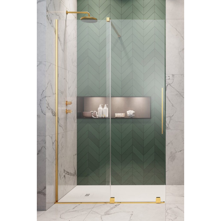 Radaway Furo Sprchový kút Walk-in 120x200cm ľavé sklo číre 10106638-01-01L/10110594-01-01