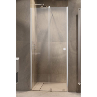 Posuvné dvere do niky Radaway Furo Gold DWD 200, z ściankami, 200x200cm, sklo číre, profil zlatý