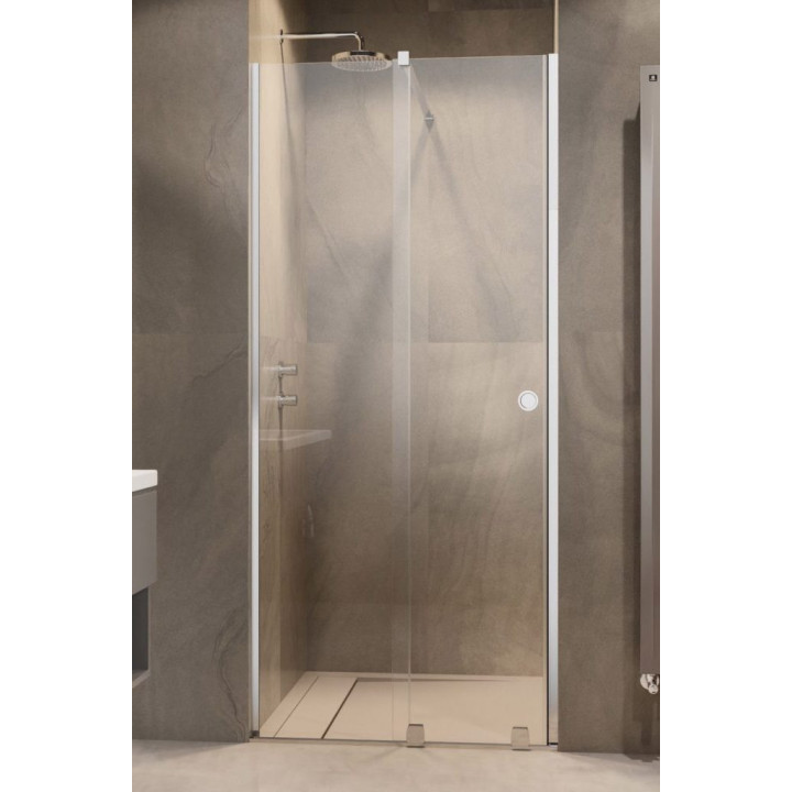 Posuvné dvere do niky Radaway Furo Gold DWD 200, z ściankami, 200x200cm, sklo číre, profil zlatý
