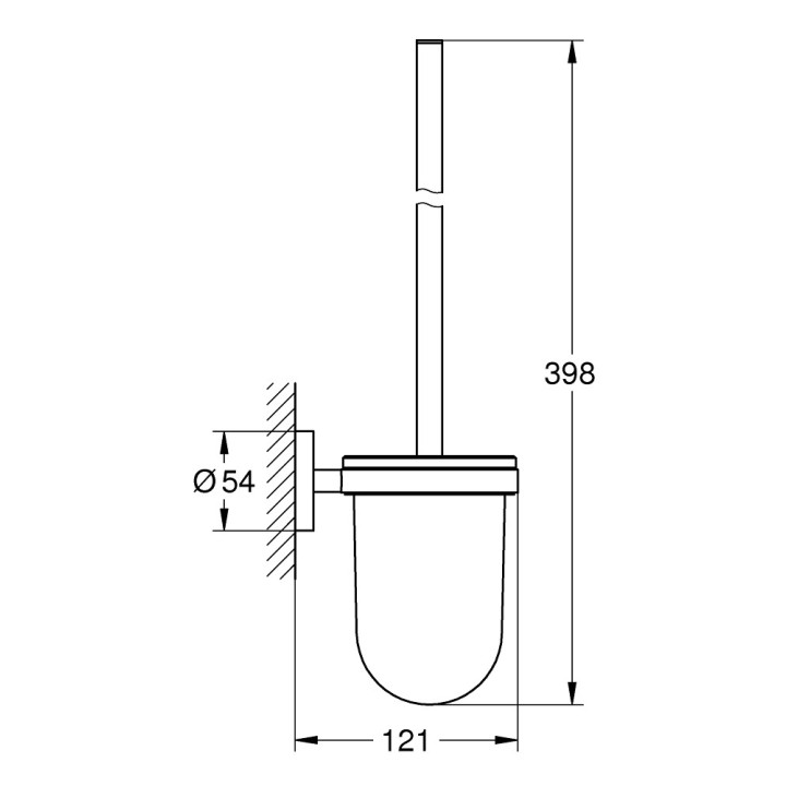 Grohe Essentials Štětka toaletná kpl. - brushed warm sunset
