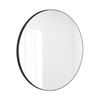 Zrkadlo okruhlé Massi VALO Slim, 100 cm - čierne