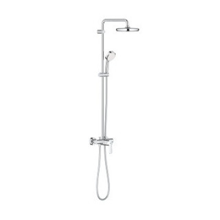 Sprchový set GROHE Tempesta Cosmopolitan System 210 z jednouchwytową baterią ścienną - chróm