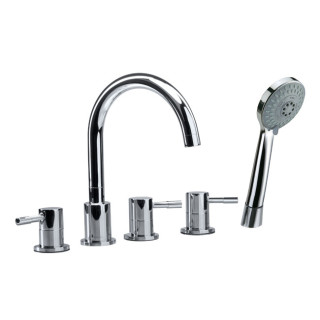Umyvadlová batéria 3-otvorová Valvex Vegane, na postavení, výška 265mm, výtokové rameno 162mm, zátka automatický, chróm