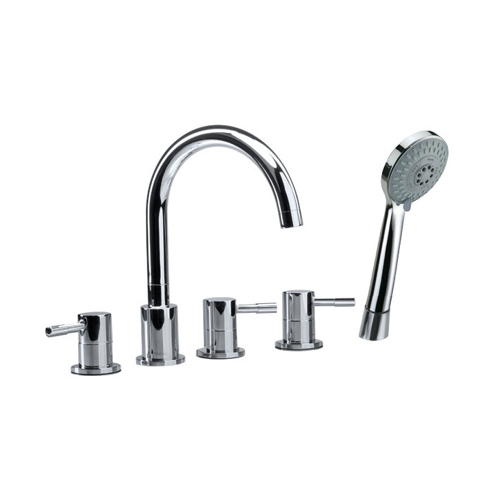Umyvadlová batéria 3-otvorová Valvex Vegane, na postavení, výška 265mm, výtokové rameno 162mm, zátka automatický, chróm