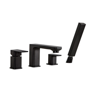 Vaňová batéria  5-otvorová Valvex Vegane, na postavení, výška 280mm, výtokové rameno 190mm, Sprchový set, chróm