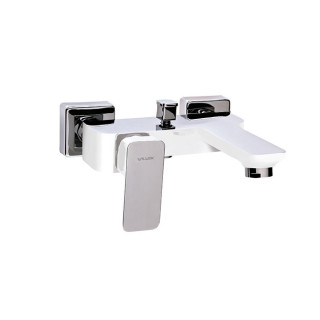 Vaňová  Batéria Valvex Vegane, na stěnu, výtokové rameno 130mm, Sprchový set, chróm