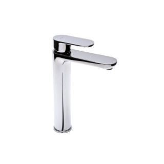 Umyvadlová batéria Valvex Tube, na postavení, výška 147mm, výtokové rameno 91mm, zátka click-clack, chróm