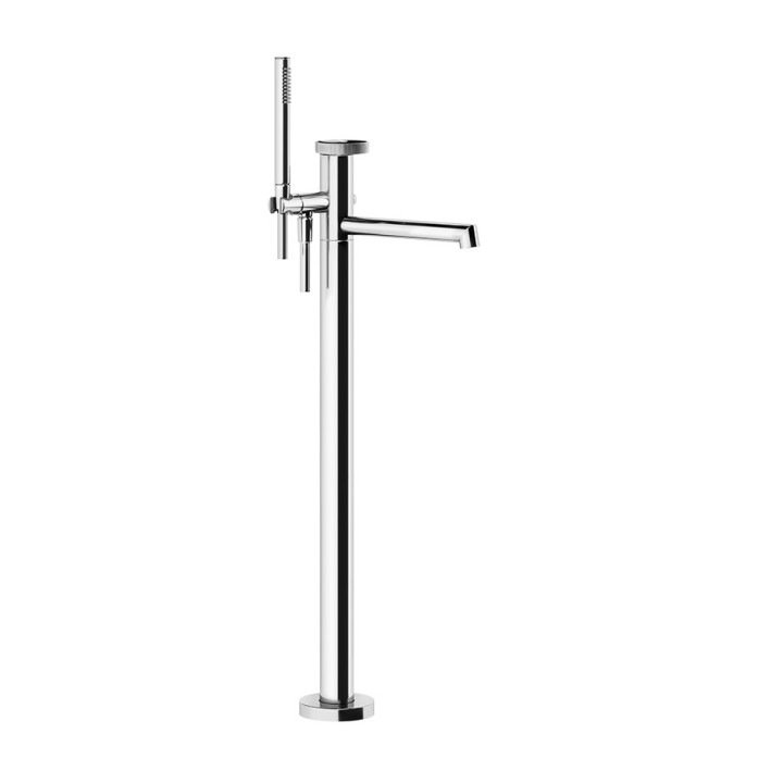 Vaňová batéria  4-otvorová Gessi Anello, na postavení, 2 výstupy vody, Sprchový set, chróm