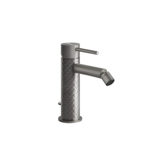 Bidetová batéria Gessi Trame, na postavení, výška 159mm, zátka automatický, brúsená oceľ