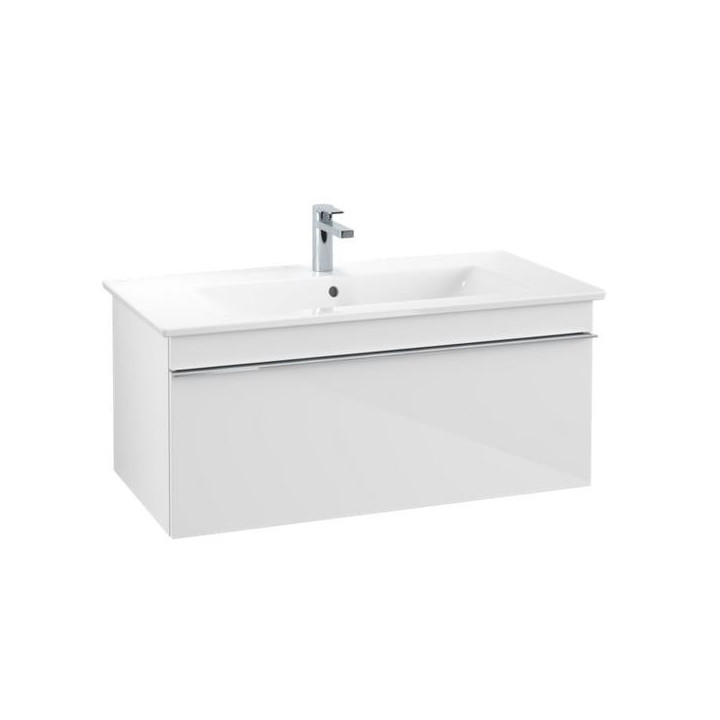 Skrinka podumývadlová Villeroy&Boch Venticello. 753x590x502mm, úchyty chróm, glossy white