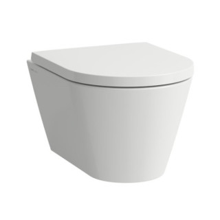 Závesné wc WC Laufen Kartell by Laufen, 49x37cm, rimless, zaoblená, biely