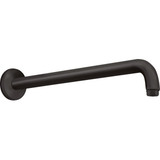 Rameno sprchové Hansgrohe, 38,9cm, nástenné, čierna matnéný