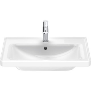 Umývadlo závesné/nábytková Duravit D-Neo, 65x48cm, z prepadom, otvor na batériu, biela