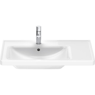 Umývadlo závesné/nábytková Duravit D-Neo, 80x48cm, z prepadom, otvor na batériu, biela