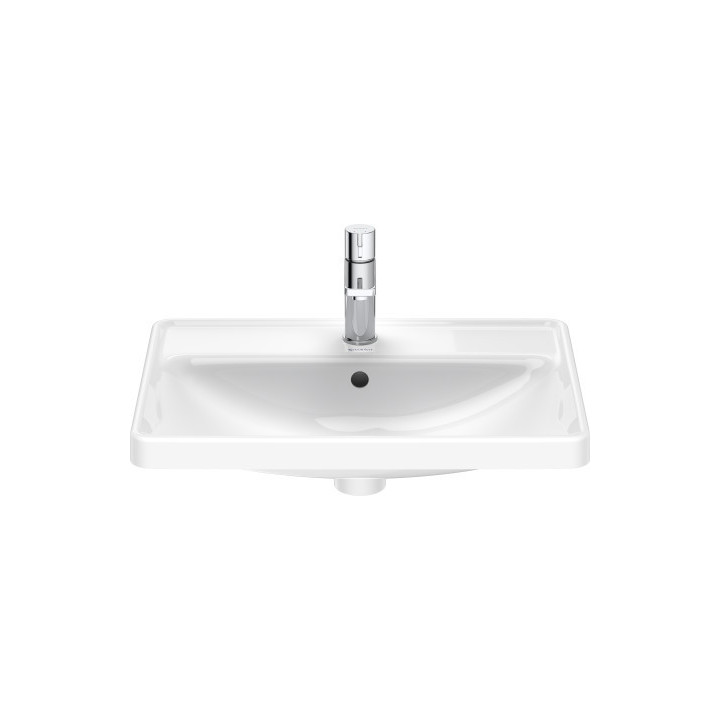 Umývadlo závesné Duravit D-Neo, 45x35cm, bez prepadu, otvor na batériu, biela