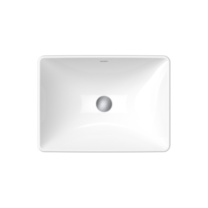 Umývadlo na dosku Duravit D-Neo, 60x43,5cm, z prepadom, otvor na batériu, biela