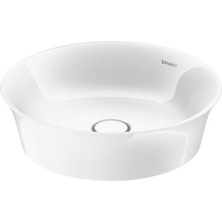 Umývadlo na postavenie na dosku Duravit White Tulip, 430mm, okrúhla, bez prepadu, biela