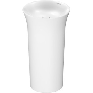 Umývadlo na postavenie na dosku Duravit White Tulip, 430mm, okrúhla, bez prepadu, biela