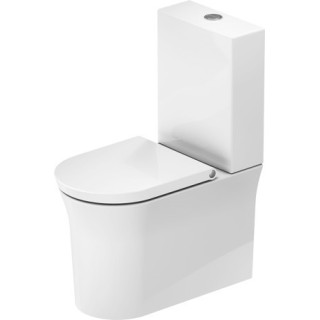 Misa kombi stojaca WC Duravit D-Neo Rimless, 65x37cm, bez rantu spłukującego, 4,5 l, UWL klasa 1, biela