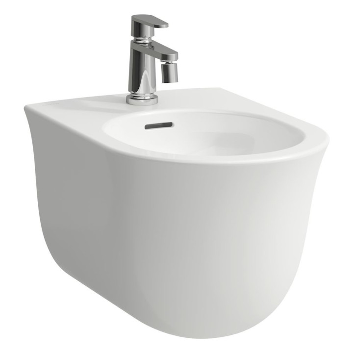 Bidet závesné Laufen The New Classic, 53x37cm, prepad, otvor na batériu, biely