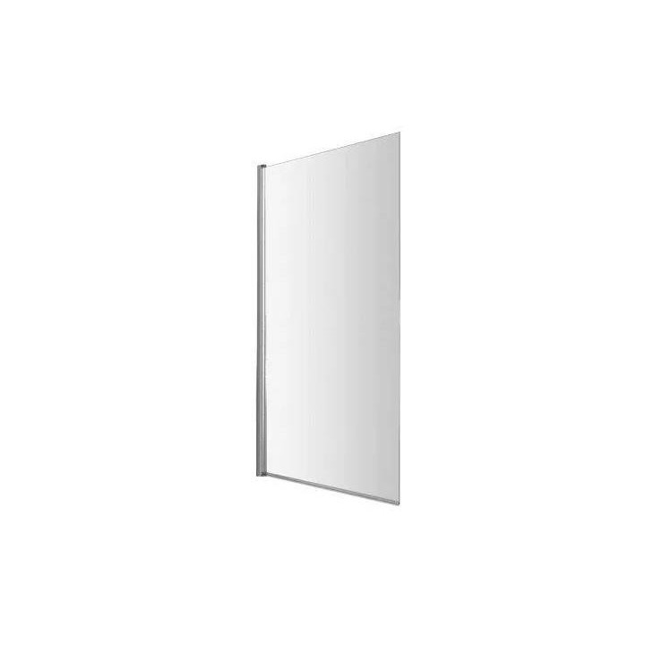 Vaňová zástena Omnires Kingston, 120cm, montáž univerzálny, dverí skladacie lietacie, sklo transparentní, profil čierna matnéný