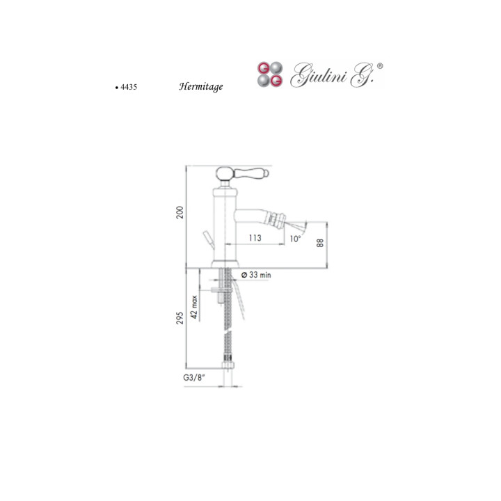 Bateria bidetowa Giulini G. Hermitage- sanitbuy.pl