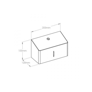 Zásobník na ručníky skladacie Merida Stella R10 Advanced Mini, oceľ matný